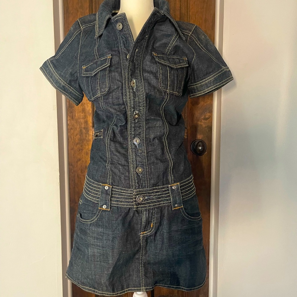 Short Denim Dress by Guess